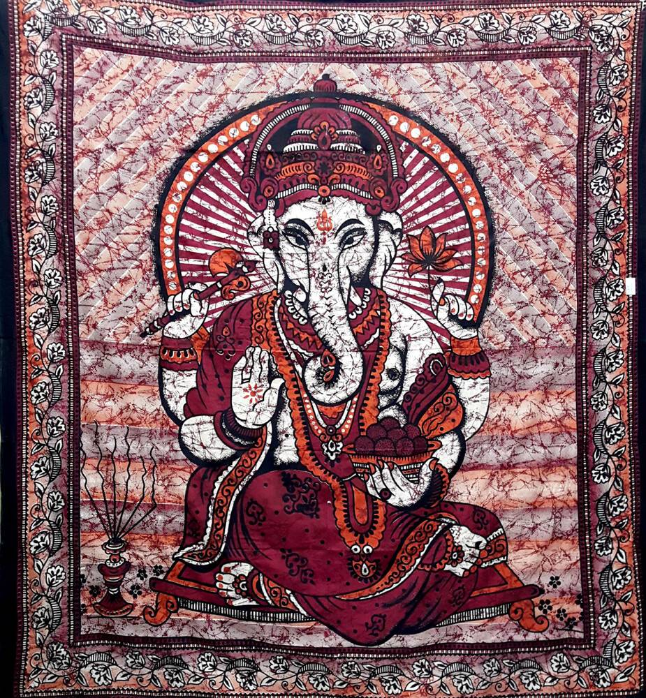 Ganesh Backdrop Cotton Print (220x210 cm)