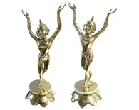 Gaura Nitai Deities Lotus Base (Brass 13")