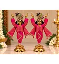 Gaura Nitai Deity Clothes -- Royal Crimson Dress