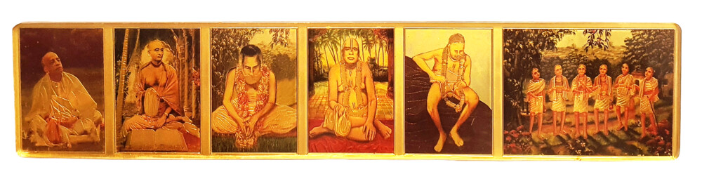 Guru Parampara with Six Goswamis Acrylic Stand