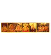 Golden Guru Parampara Acrylic Stand (12.5 x 2.5 inches)