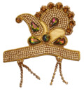 Crown and Necklace Set -- Golden Thread & Golden Diamonds (pair)
