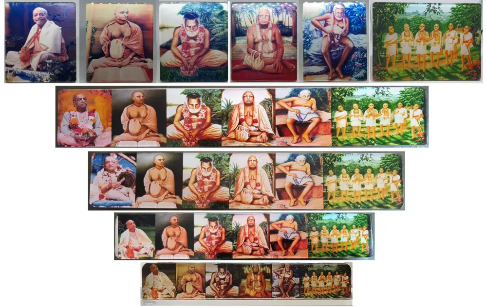 Folding Guru Parampara Display [with Lord Nrsimhadeva]