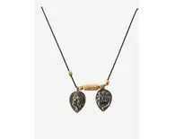 Hare Krishna Engraved Pendant with Wooden Beads Hare Krishna Engraved Pendant with Wooden Beads