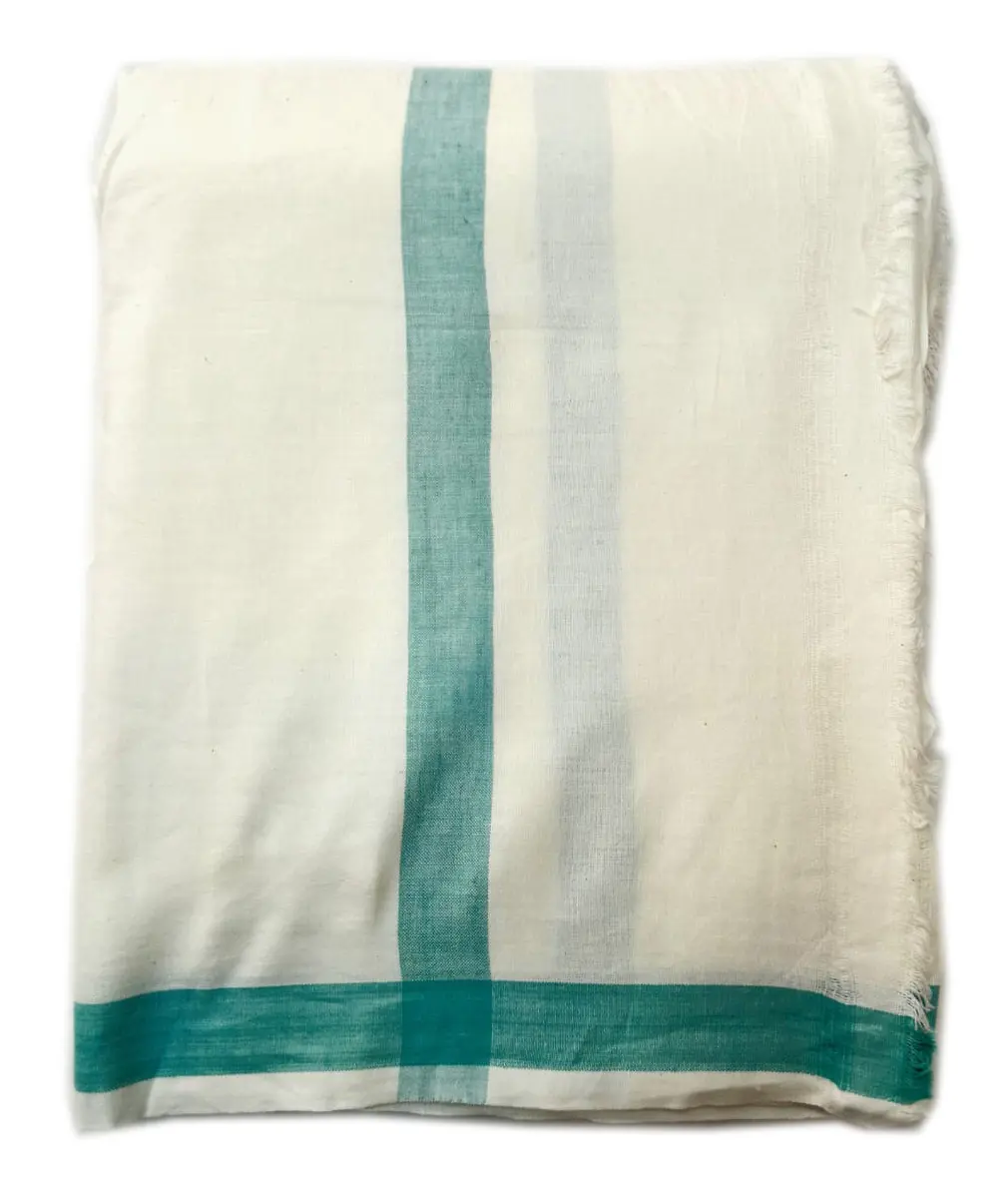 Dhoti / Chadar -- Muslin Jute -- No Borders