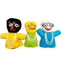 Childrens Stuffed Toy: Jagannatha, Baladeva and Subhadra (Approx. 11\" high) - 3 Dolls