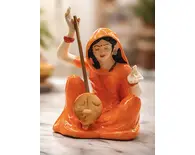 Meera with Sitar, also known as Mira Bai Polyresin Figure (5" high)