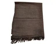 Yak Wool Stole Chaddar - Brown