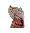 Neck Scarf / Chadar with Colorful Border (woolen)