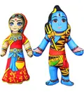 Childrens Stuffed Toy: Lord Shiva with Parvati (Approx. 9\" high))