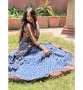 Radha Gopi Set - 3 piece including Blouse and Chunni - Premium Gopi Dress