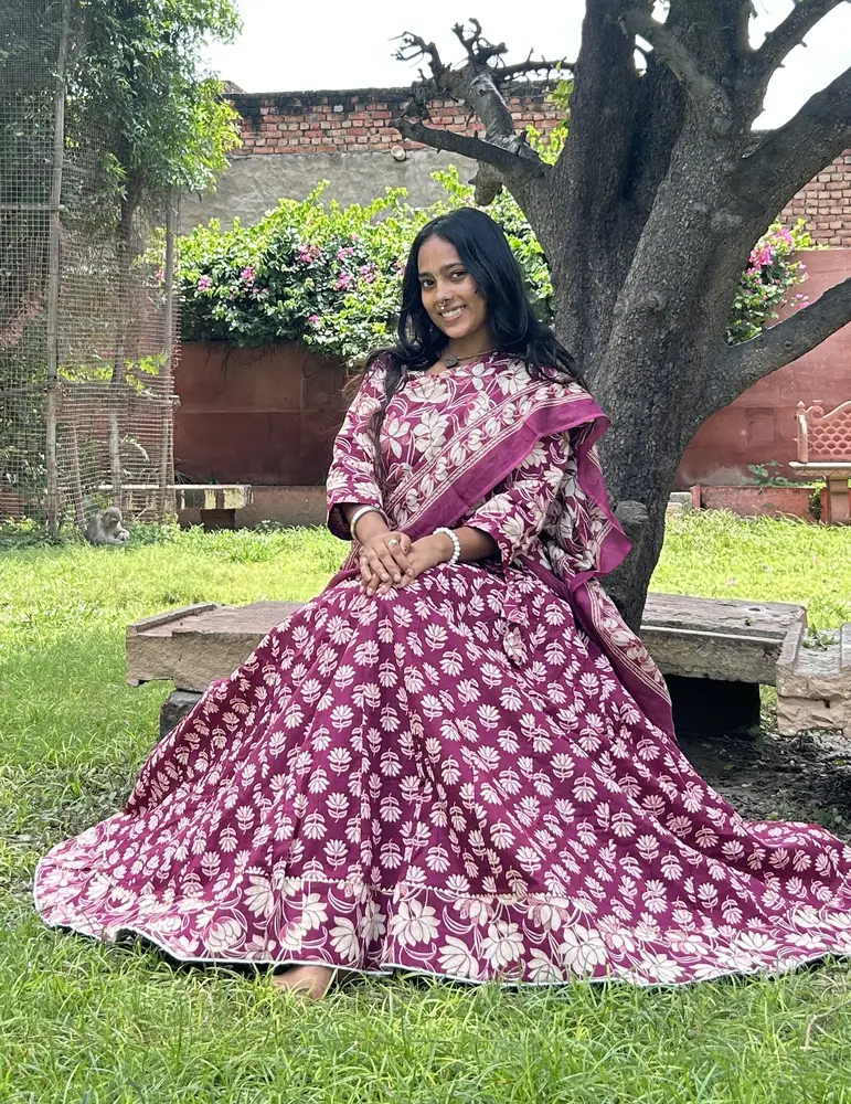 Radha Gopi Set - 3 piece including Blouse and Chunni - Premium Gopi Dress