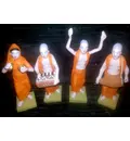 ISKCON Kirtan Party (set of 4, 7\" high)