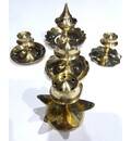 Assorted Collection of 5 Brass Incense Holders