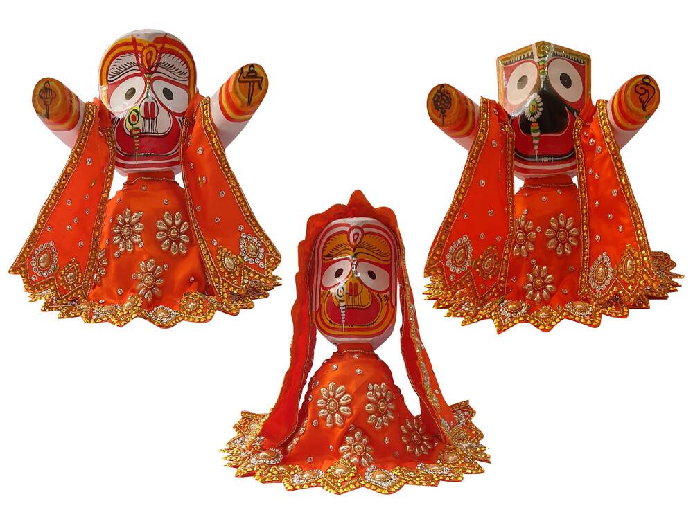 Jagannatha Deity Dress -- Big Flower Design