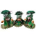 Dual Color Crowns -- For Jagannatha, Baladeva and Subhadra
