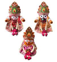 Clothes, Crowns and Garlands for Jagannatha, Baladeva and Subhadra Deities