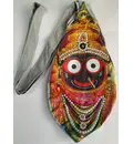 Jagannatha Digitally Printed Bead Bag with Embroidery
