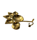 Jumbo 5 Ghee Wick Lamp -- Brass