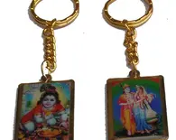 Key Chain Double Sided Radha Krishna / Ladu Gopal
