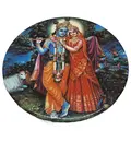 Krishna Decoration Magnets -- Radha, Krishna, Gaura Nitai, Prabhupada etc. (5-pack)