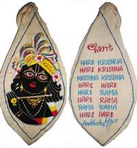 Black Krishna in Front with Mahamantra in Back Japa Bead Bag (Embroidered)