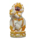 Krishna as Jagannatha (clay, 4.5\")
