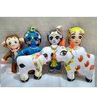 Krishna and Balaram Vraja (Vrindavan) Lila -- Childrens Stuffed Toy