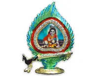 Krishna Stand, Peacock Feather Frame