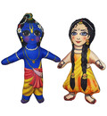Krishna and the Demon Putana Dolls -- Childrens Stuffed Toy
