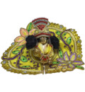 Laddu Gopal Dress Colorful Flowers and Colorful Gems