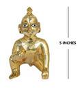 Laddu Gopal Brass Deity 5\"