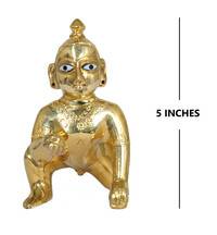 Laddu Gopal Brass Deity 5"