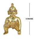 Laddu Gopal Brass Deity 6\"