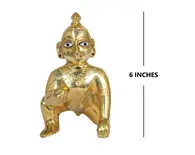 Laddu Gopal Brass Deity 6"