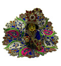 Laddu Gopal Royal Blue Paisley Gem Attire