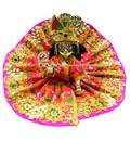 Deluxe Flute for Laddu Gopal - Carry and Flower Design