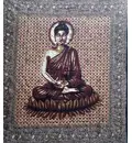 Lord Buddha Backdrop Cotton Print (220x210 cm)