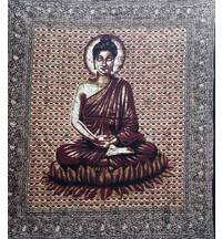 Lord Buddha Backdrop Cotton Print (220x210 cm)