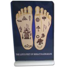 Lotus Feet of Radharani -- Altar / Table Stand