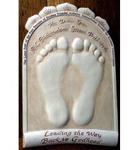 Srila Prabhupada's Lotus Feet Raised Casting