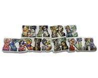 Hare Krishna Fridge Magnet - Big Letters with Krishna Pictures in Letters - English Hare Krishna Fridge Magnet - Big Letters with Krishna Pictures in Letters - English