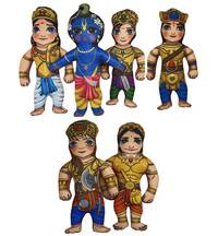 Characters of Mahabharat  Children's Stuffed Toys (set of 6)