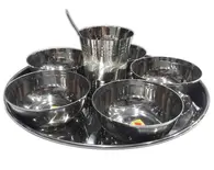 Thali Prasadam Plate Sets -- Stainless Steel