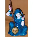 Meera with Sitar, also known as Mira Bai Polyresin Figure (5\" high)