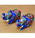 Metal Elephants (Set of 2)