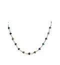 Multicolor Silver Tulsi Necklace - Large Beads