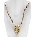 Tulsi Necklace with Pendant -- Radha\'s Name (Big)