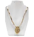 Tulsi Necklace with Pendant -- Name of Lord Rama (Big)