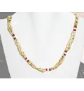 Tulsi Neck Beads - 3 Strand w/ Small Round & Colored Beads